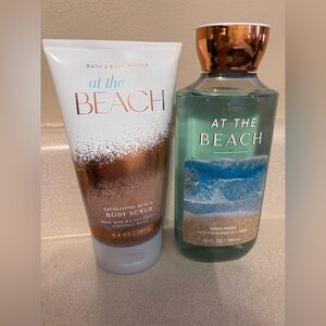 Bath & Body Works At the Beach 6.6oz Body Scrub & 10oz Body Wash Custom Bundle